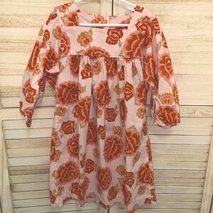 Tea Collection Floral Peasant Style Dress Size 8